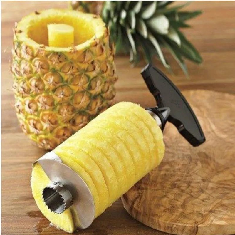 Trancheur et éplucheur d'ananas à couteau en acier inoxydable - MAXXI CUISINE