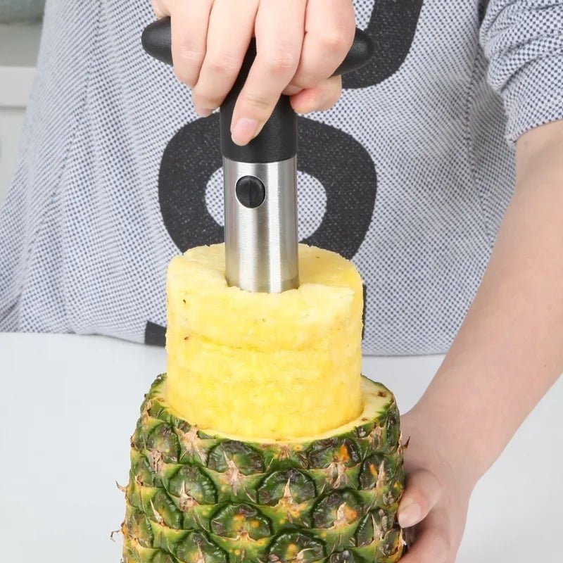 Trancheur et éplucheur d'ananas à couteau en acier inoxydable - MAXXI CUISINE